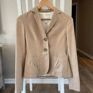 Tan Banana Republic two piece suit, size 0